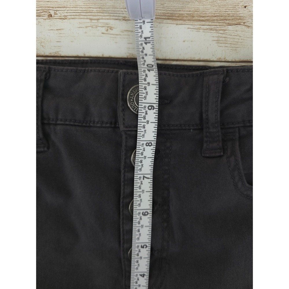 American Eagle Jegging Skinny Cargo Mid Rise Button Fly Jeans Womens 8 - Picture 5 of 9